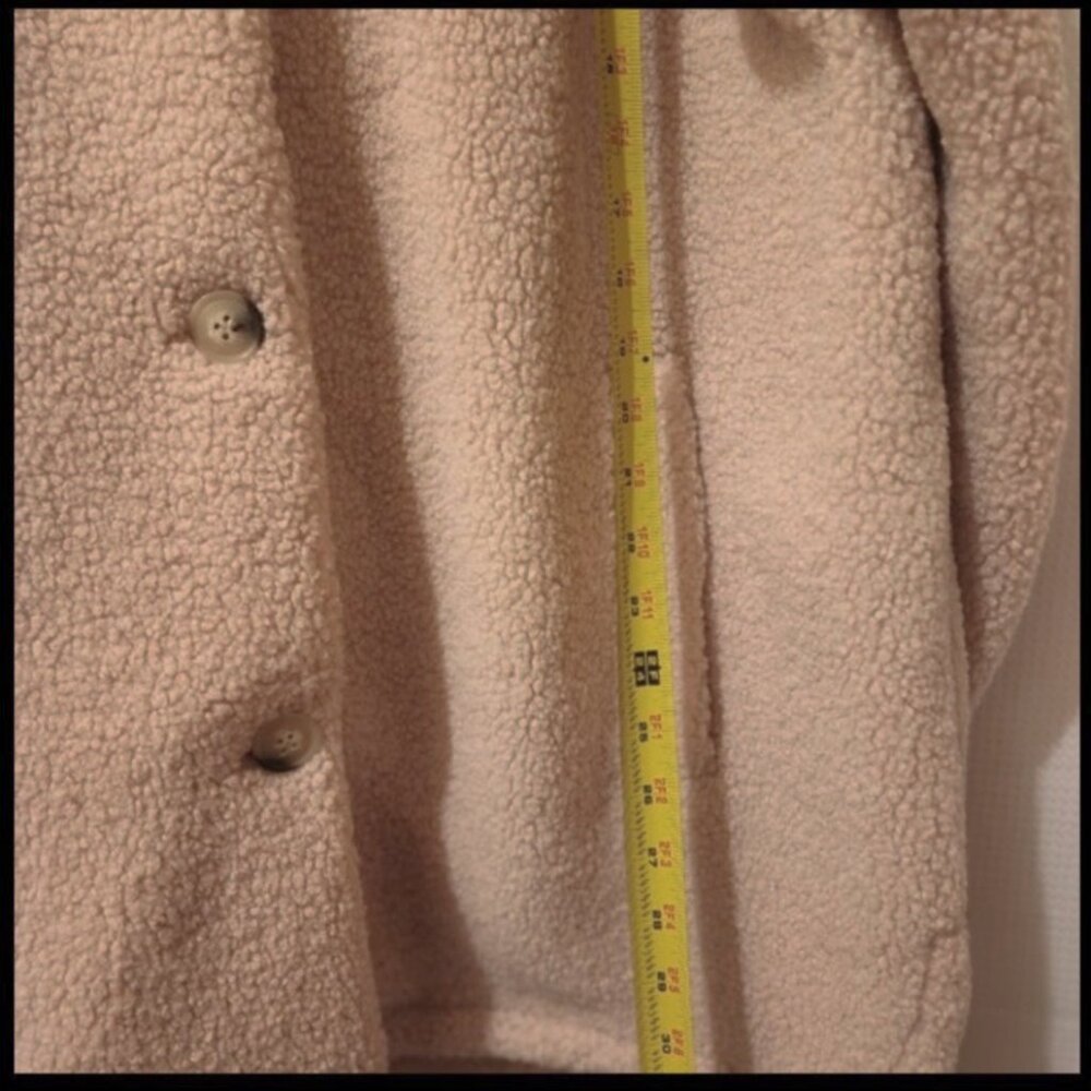 Koolaburra by UGG 1X QVC Shacket Blush Teddy Coat Faux Sherpa Hood Lining NWT - Picture 8 of 14